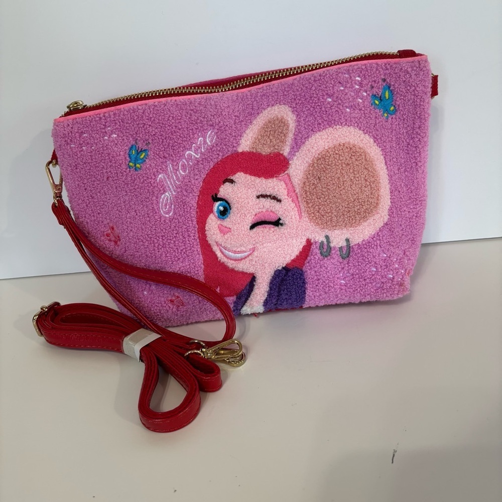 Source Unknown Pink Cartoon‎ Mouse Crossbody Bag